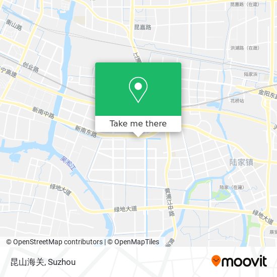 昆山海关 map