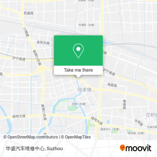 华盛汽车维修中心 map