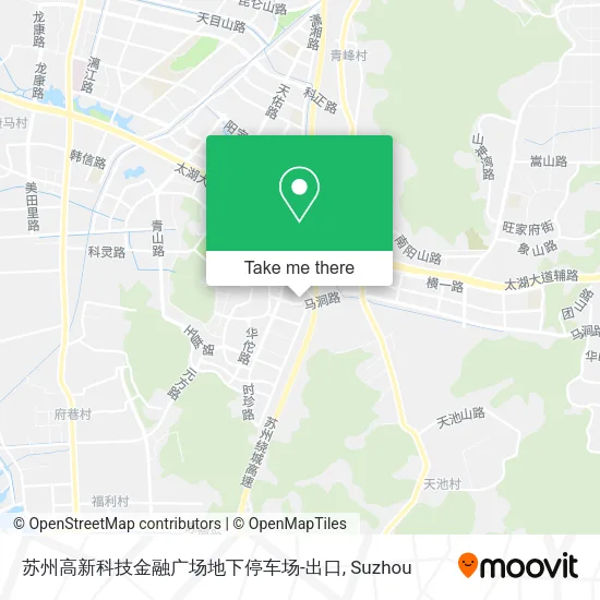 苏州高新科技金融广场地下停车场-出口 map