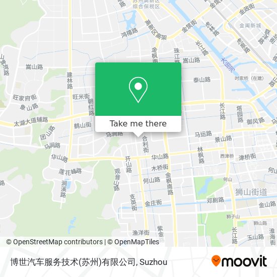 博世汽车服务技术(苏州)有限公司 map