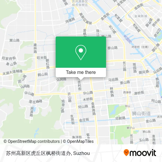 苏州高新区虎丘区枫桥街道办 map