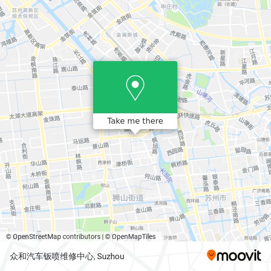 众和汽车钣喷维修中心 map
