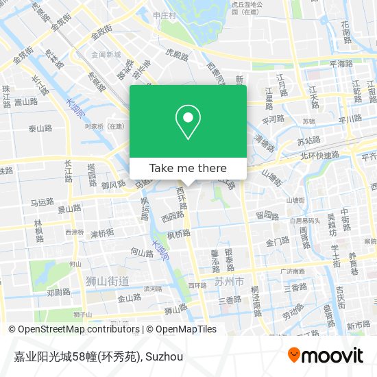 嘉业阳光城58幢(环秀苑) map