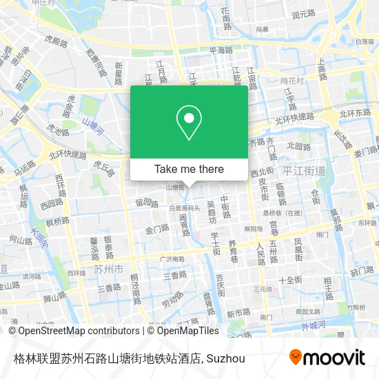 格林联盟苏州石路山塘街地铁站酒店 map