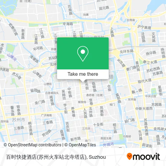 百时快捷酒店(苏州火车站北寺塔店) map