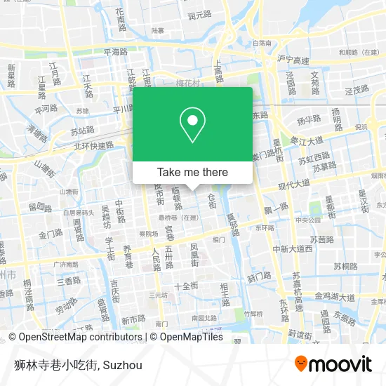 狮林寺巷小吃街 map