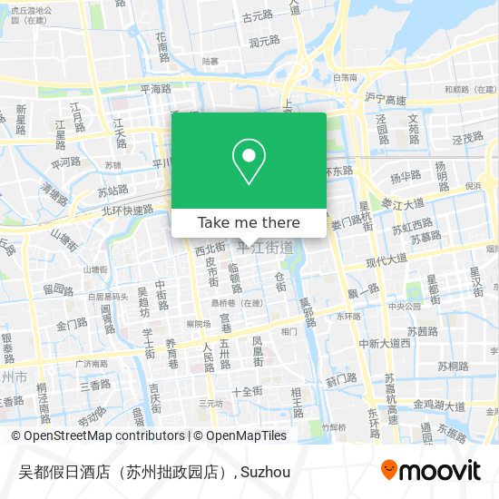 吴都假日酒店（苏州拙政园店） map
