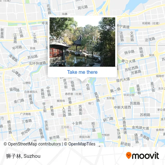 狮子林 map