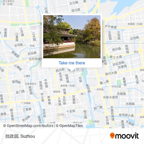 拙政园 map
