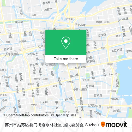 苏州市姑苏区娄门街道永林社区-居民委员会 map