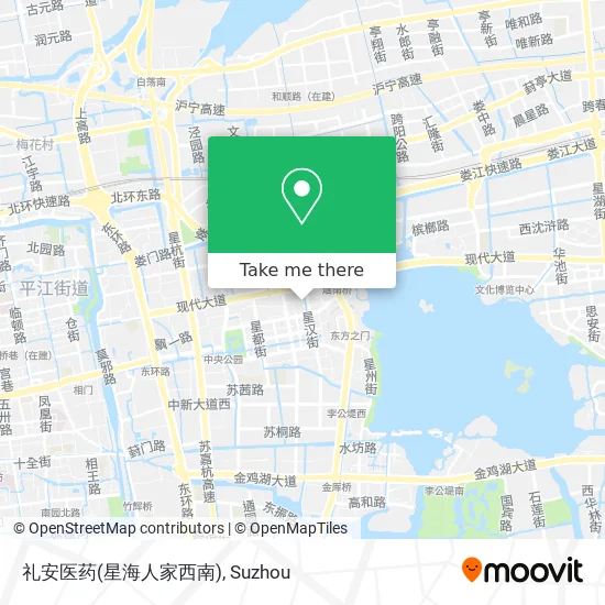 礼安医药(星海人家西南) map