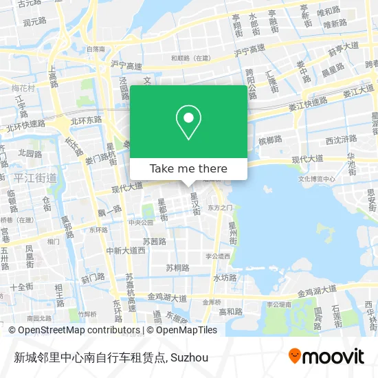 新城邻里中心南自行车租赁点 map
