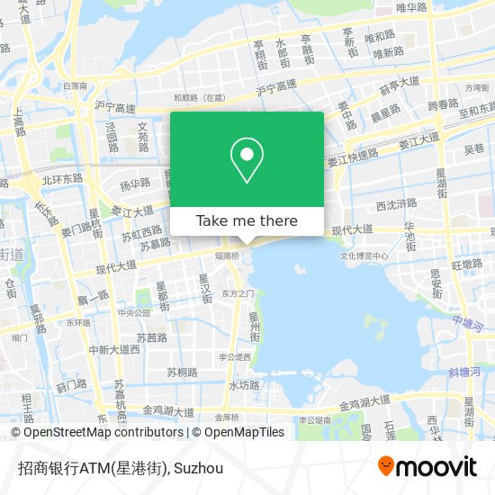 招商银行ATM(星港街) map