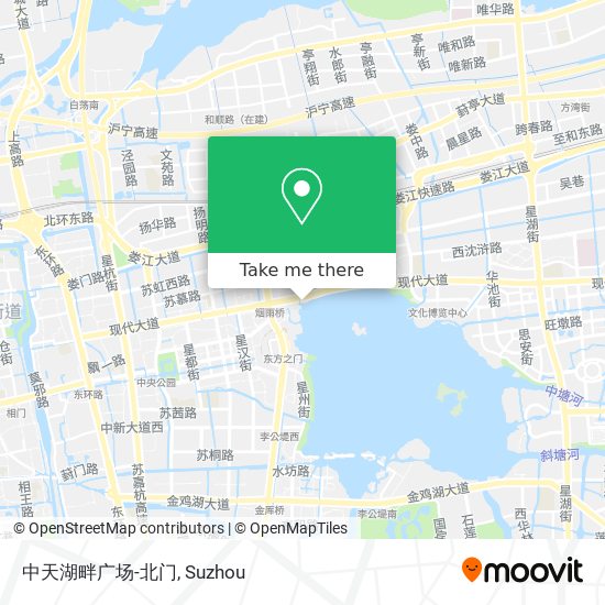 中天湖畔广场-北门 map