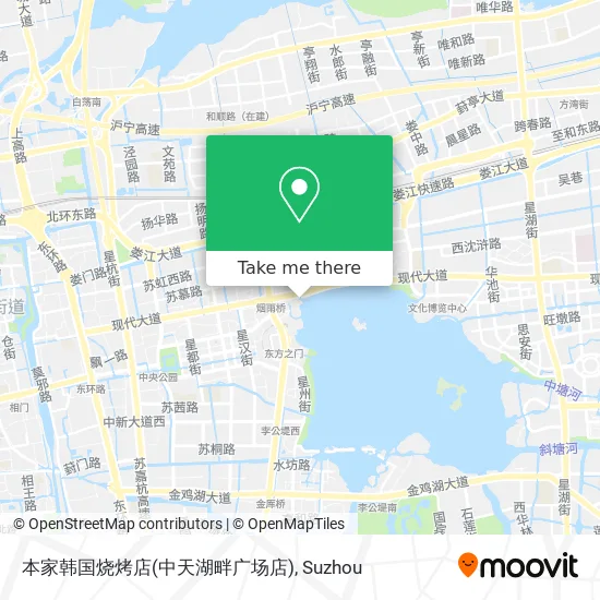 本家韩国烧烤店(中天湖畔广场店) map