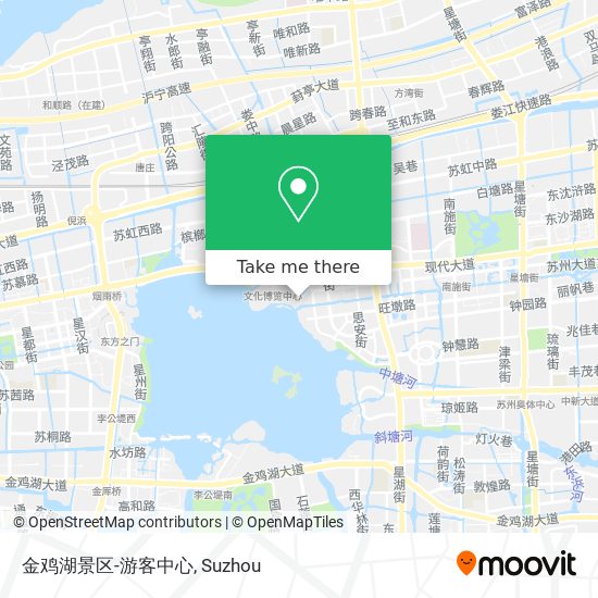 金鸡湖景区-游客中心 map