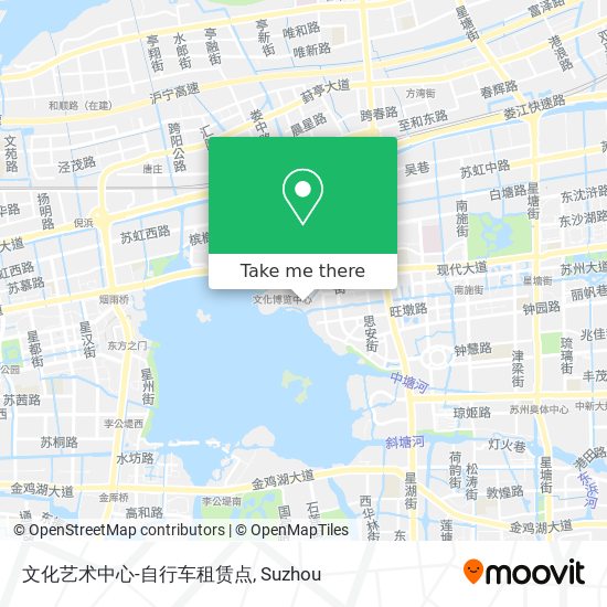 文化艺术中心-自行车租赁点 map