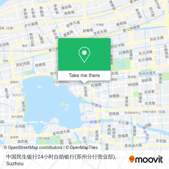 中国民生银行24小时自助银行(苏州分行营业部) map