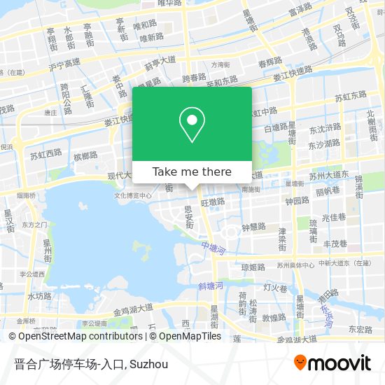 晋合广场停车场-入口 map