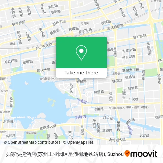 如家快捷酒店(苏州工业园区星湖街地铁站店) map