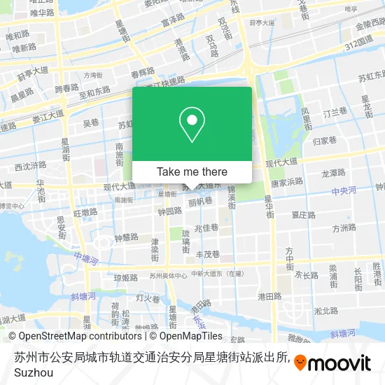 苏州市公安局城市轨道交通治安分局星塘街站派出所 map