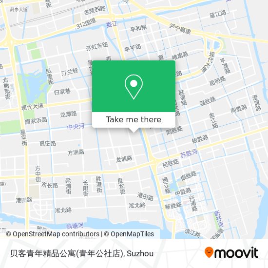 贝客青年精品公寓(青年公社店) map