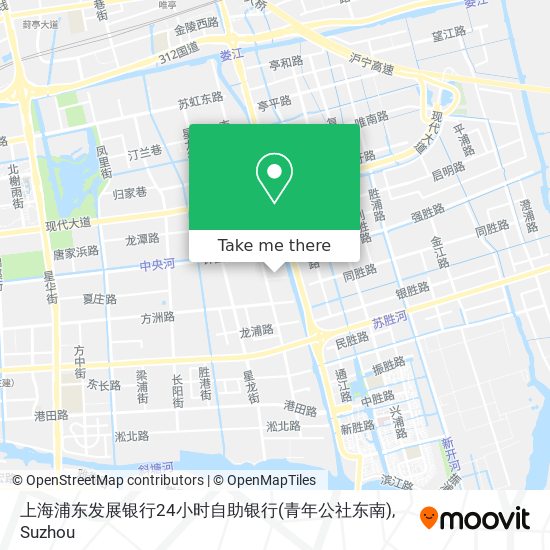 上海浦东发展银行24小时自助银行(青年公社东南) map