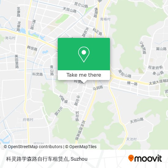 科灵路学森路自行车租赁点 map