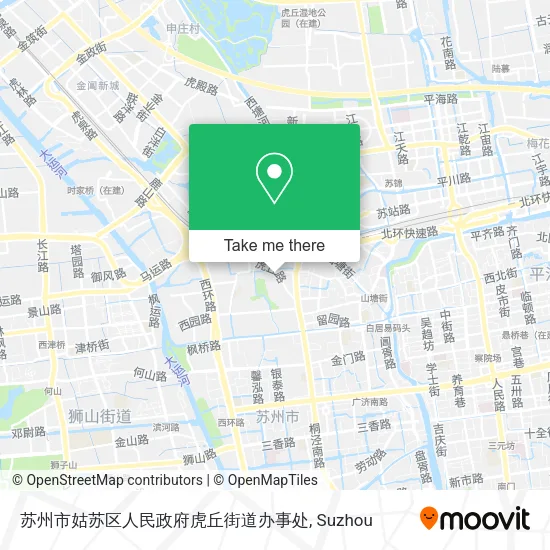苏州市姑苏区人民政府虎丘街道办事处 map