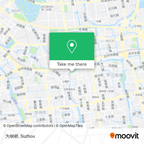 为钢桥 map