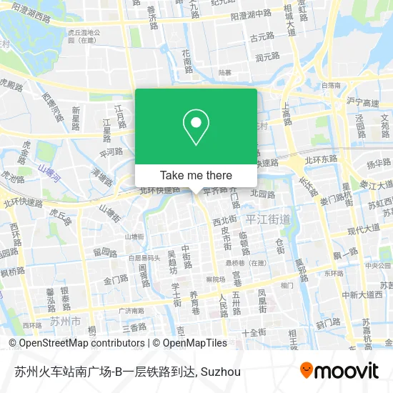 苏州火车站南广场-B一层铁路到达 map
