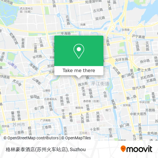 格林豪泰酒店(苏州火车站店) map