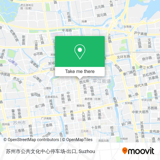 苏州市公共文化中心停车场-出口 map