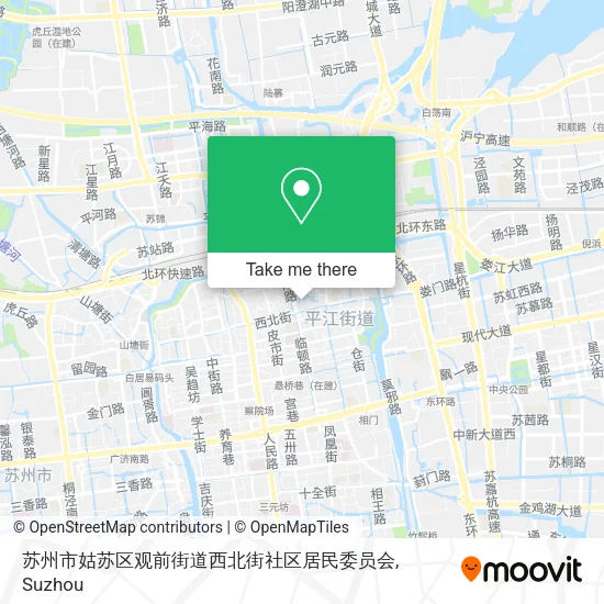 苏州市姑苏区观前街道西北街社区居民委员会 map