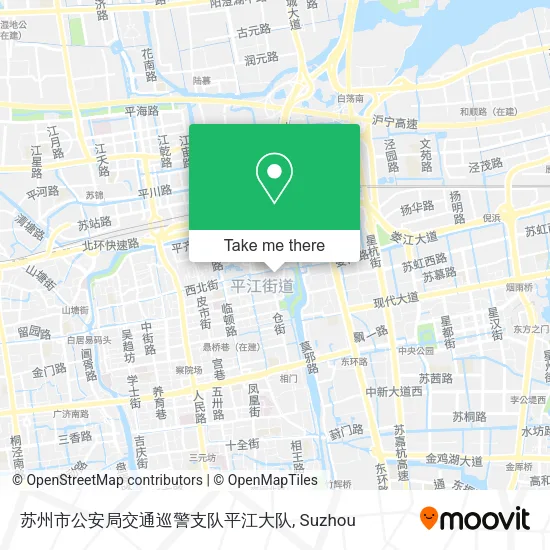 苏州市公安局交通巡警支队平江大队 map