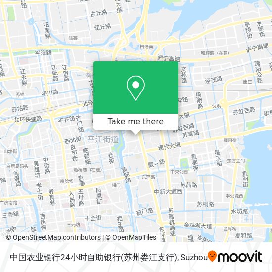 中国农业银行24小时自助银行(苏州娄江支行) map