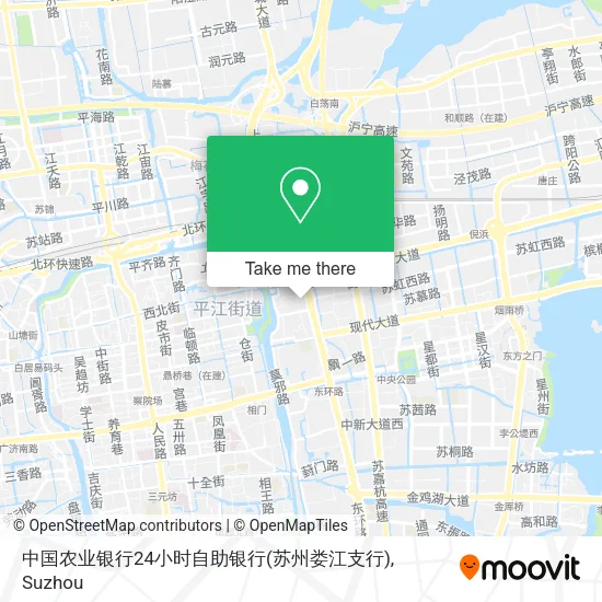 中国农业银行24小时自助银行(苏州娄江支行) map