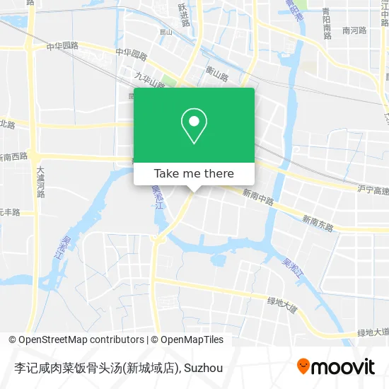 李记咸肉菜饭骨头汤(新城域店) map