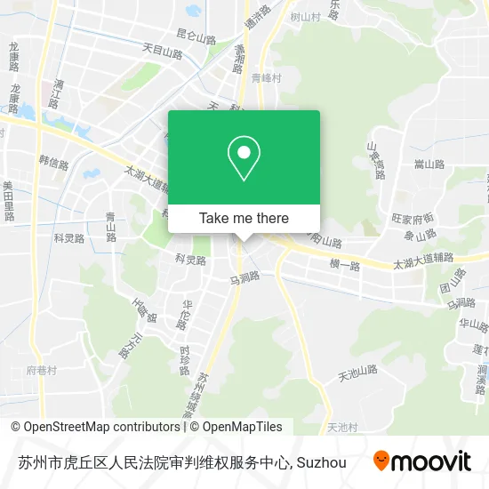 苏州市虎丘区人民法院审判维权服务中心 map