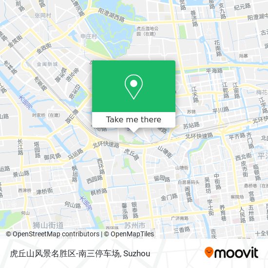虎丘山风景名胜区-南三停车场 map