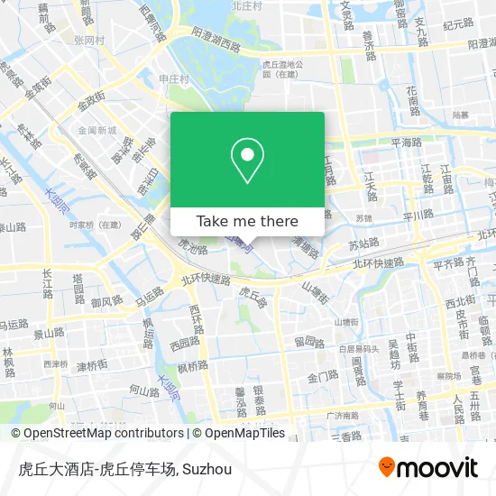 虎丘大酒店-虎丘停车场 map