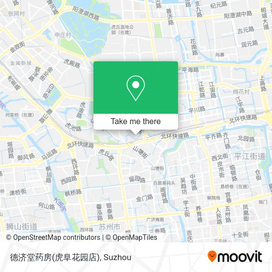 德济堂药房(虎阜花园店) map