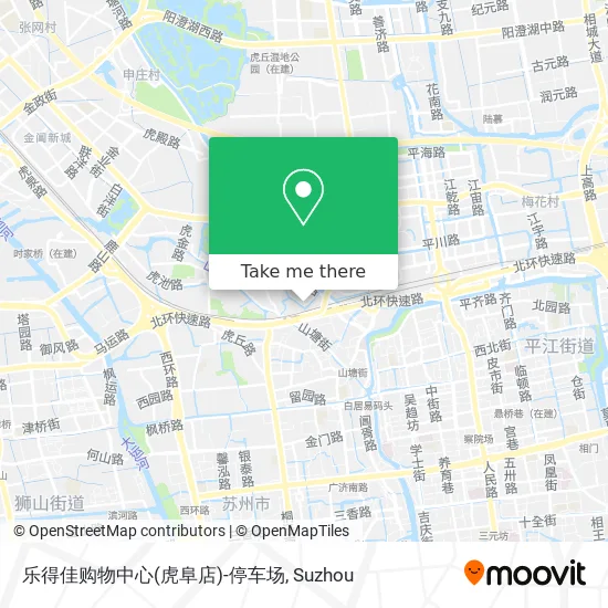 乐得佳购物中心(虎阜店)-停车场 map