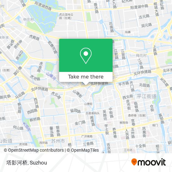 塔影河桥 map