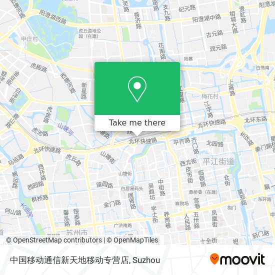 中国移动通信新天地移动专营店 map
