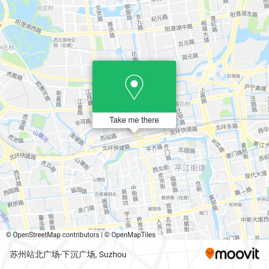 苏州站北广场-下沉广场 map