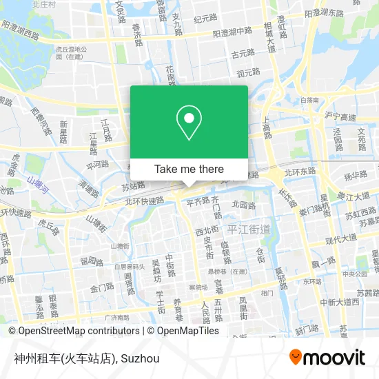 神州租车(火车站店) map
