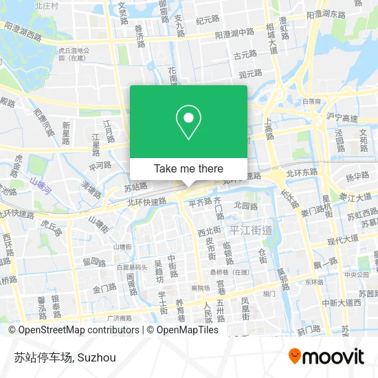 苏站停车场 map