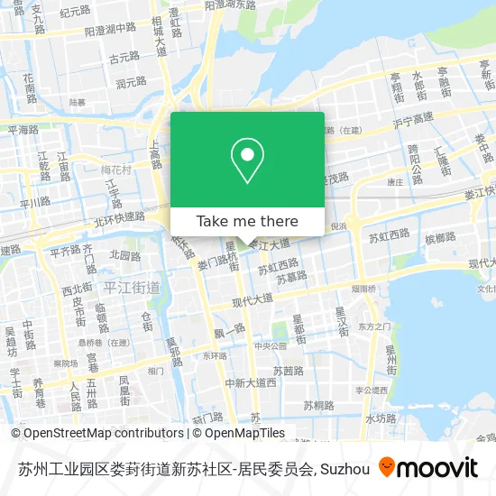 苏州工业园区娄葑街道新苏社区-居民委员会 map