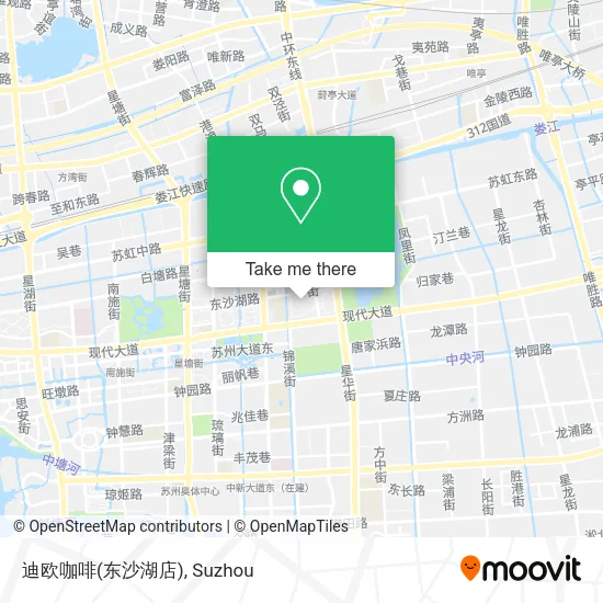 迪欧咖啡(东沙湖店) map